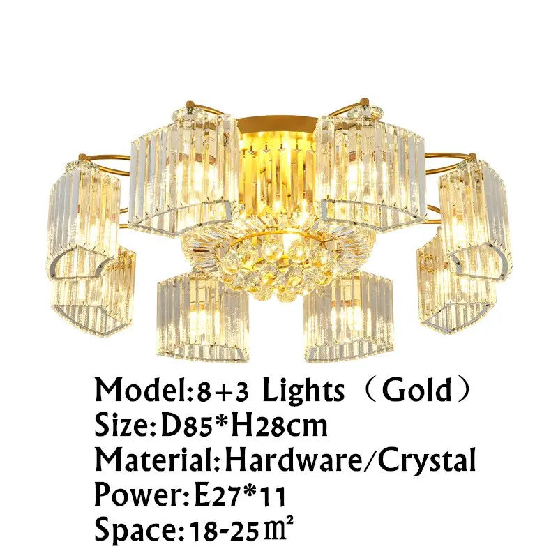 Modern Ceiling Circle Chandelier — alternate product view 9