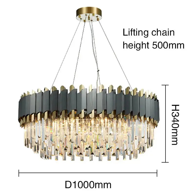New Modern Crystal Luxury Pendant Chandelier — alternate product view 13