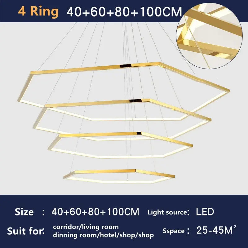 New Post-Modern Chandelier — alternate product view 14