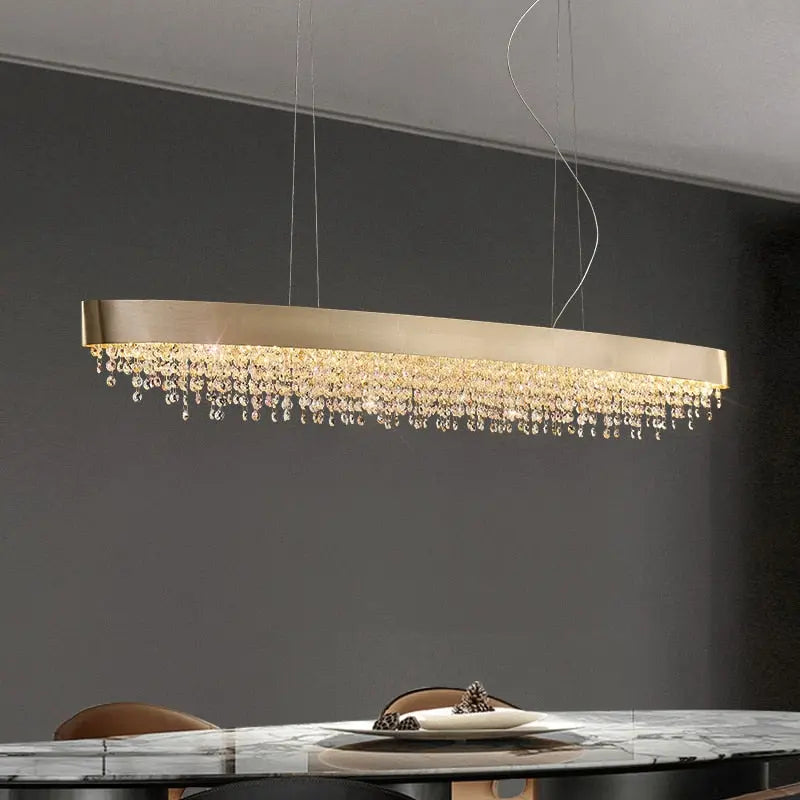 Modern Dining Room Crystal Chandelier — alternate product view 3