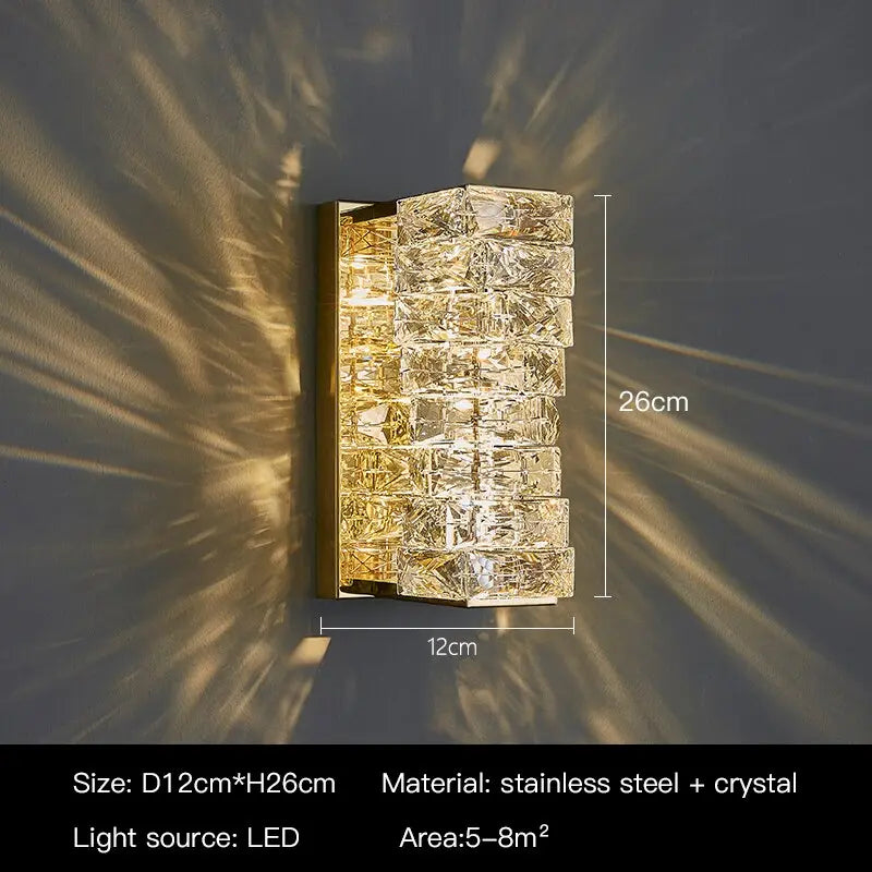 Modern Luxury Crystal Wall Lamp — alternate product view 8