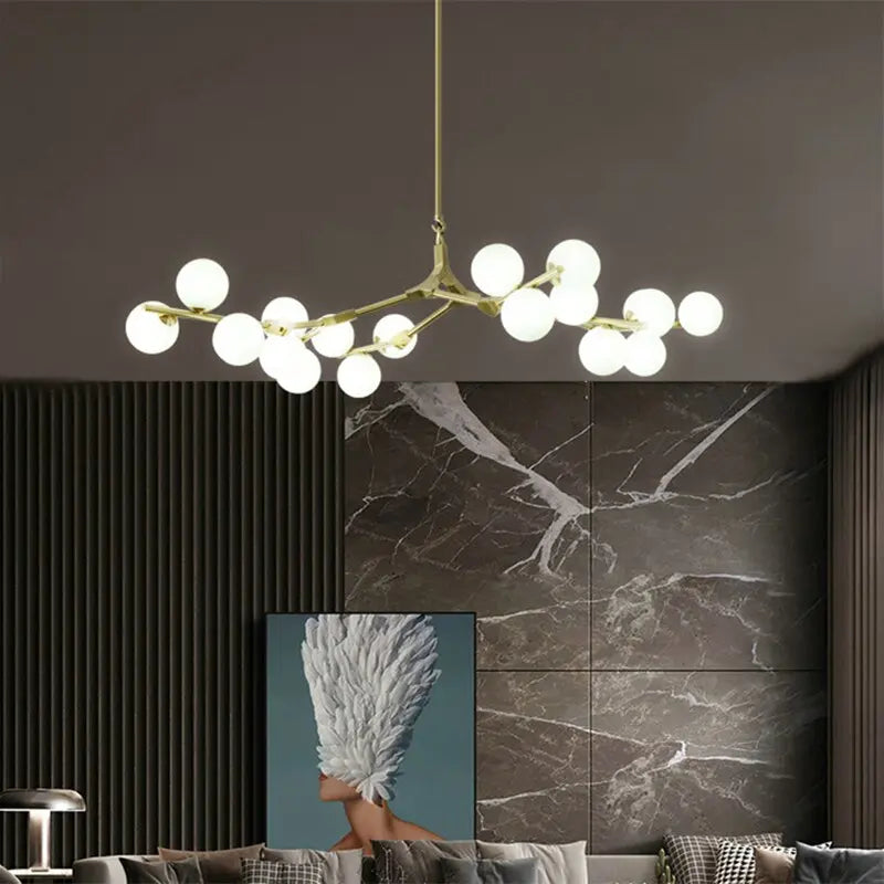 Post Modern Style Glass Balls Chandelier — alternate product view 7