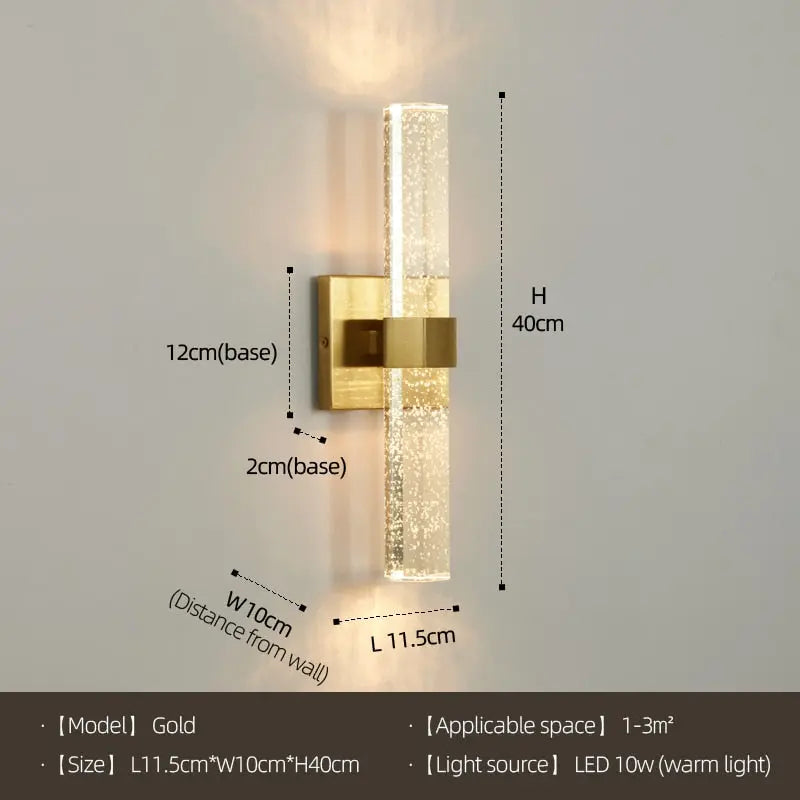 Wall Crystal Bubble Shade Lamps — alternate product view 6