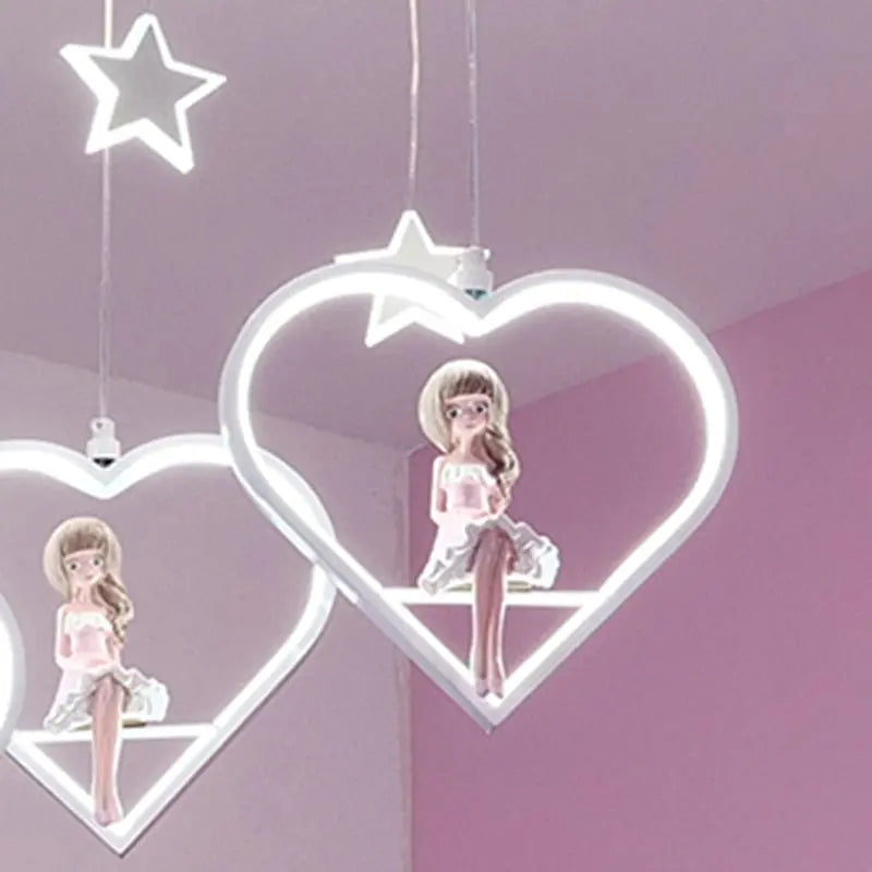 Girl Bedroom Decor Led Chandelier — alternate product view 1