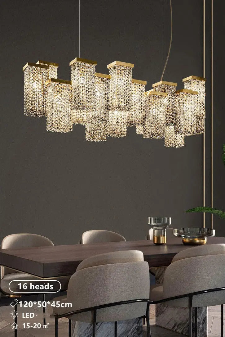 Italian Smoky Crystal Contemporary Chandelier — alternate product view 7