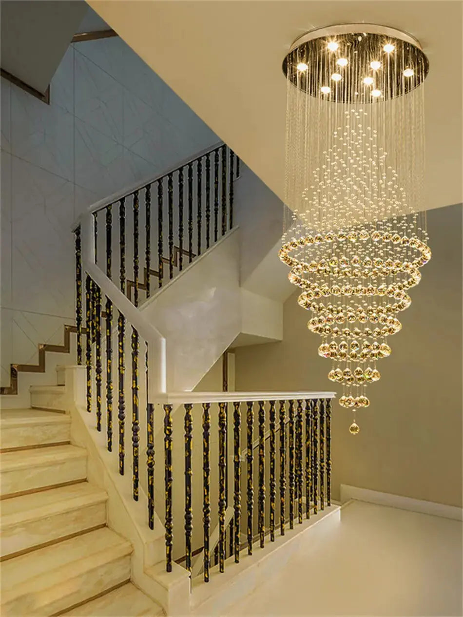 Modern Drop Crystal Chandelier — alternate product view 4