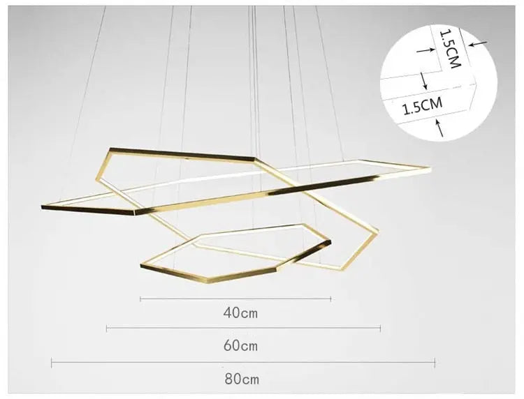 New Post-Modern Chandelier — alternate product view 13