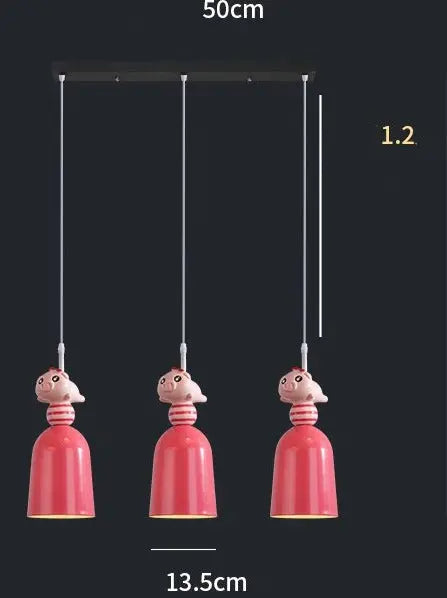 Nordic Kids Room Toys Figurine Pendant Lights — alternate product view 7