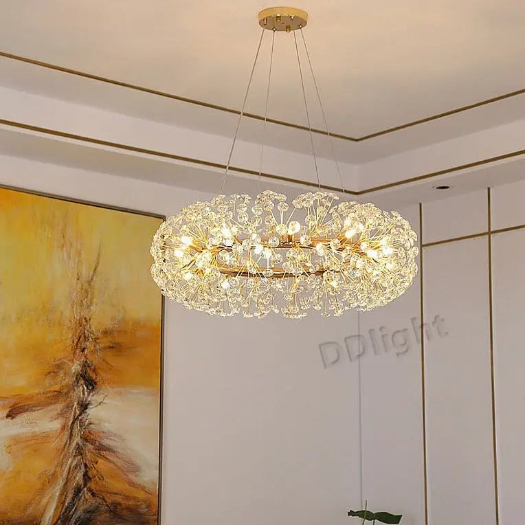 Gold Luxury Circular Chandelier — alternate product view 8