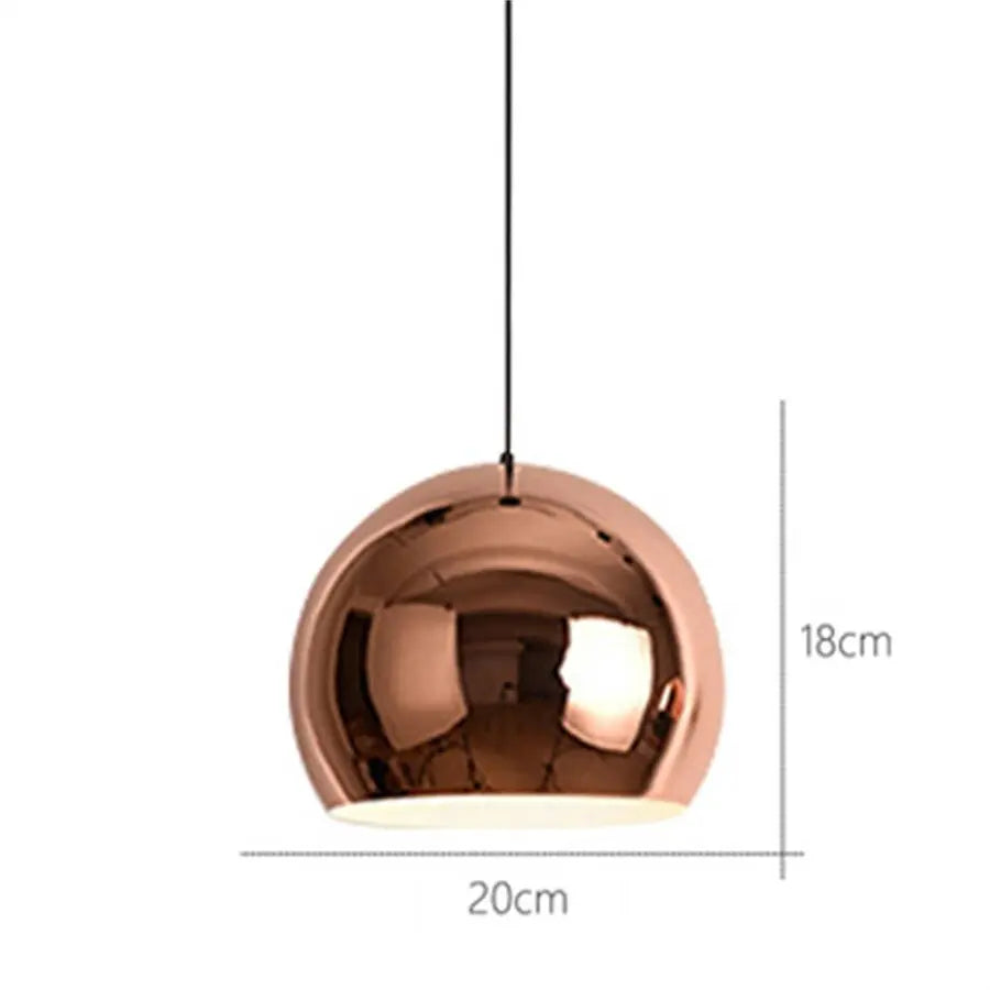 Luxury Rose Gold Pendant Light — alternate product view 3