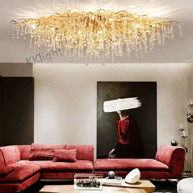Ceiling Luxury Gold Crystal LED Chandelier — alternate product view 5