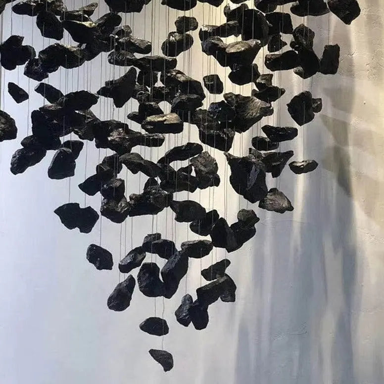 Modern Hanging Stone Chandelier — alternate product view 7