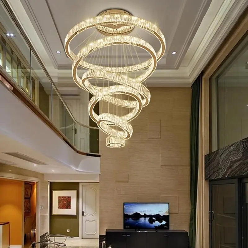 Luxury Modern Ring Crystal Chandelier — alternate product view 5