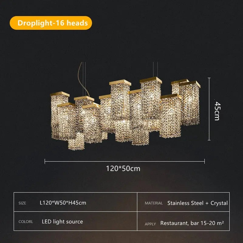 Italian Smoky Crystal Contemporary Chandelier — alternate product view 9