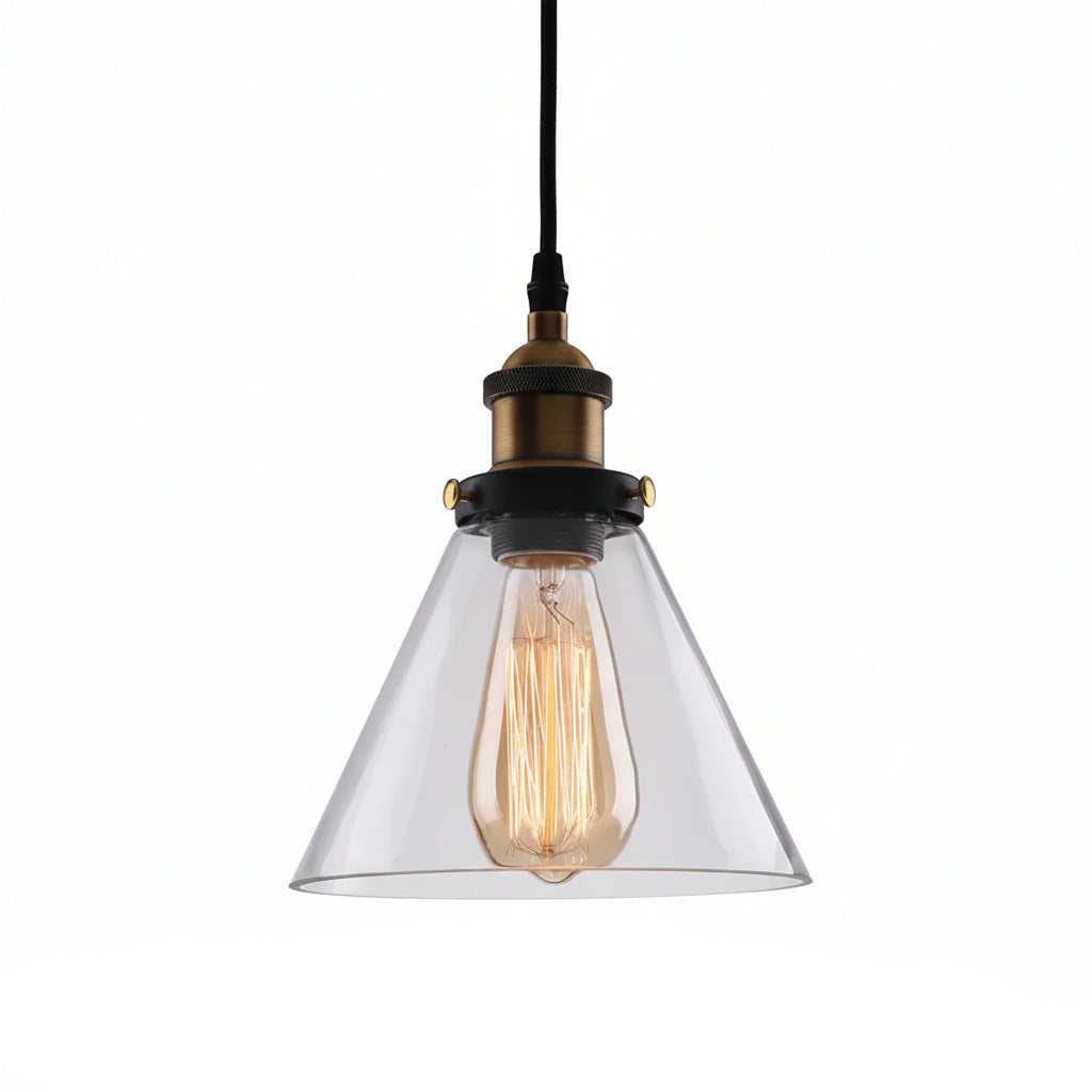 Industrial Retro Smoky Glass Vintage Pendant Lights — product view