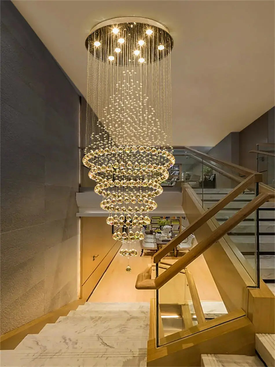 Modern Drop Crystal Chandelier — alternate product view 7