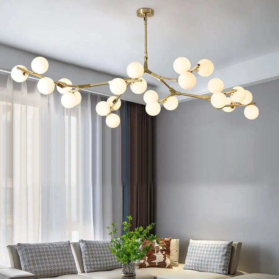 Post Modern Style Glass Balls Chandelier — alternate product view 2