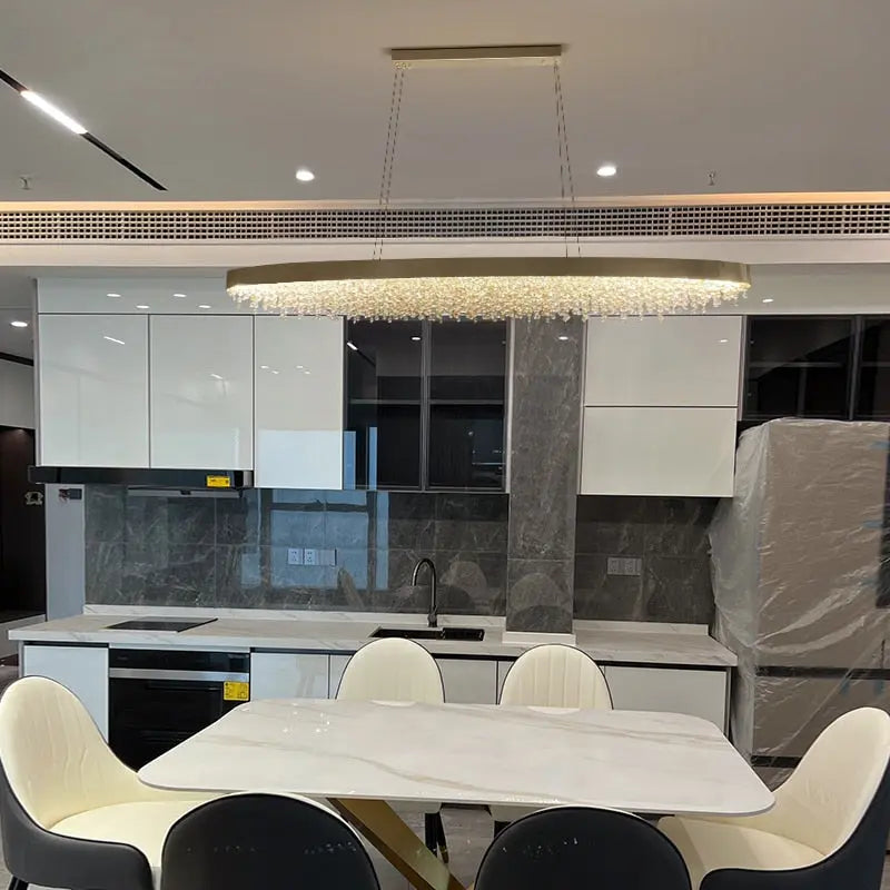 Modern Dining Room Crystal Chandelier — alternate product view 6