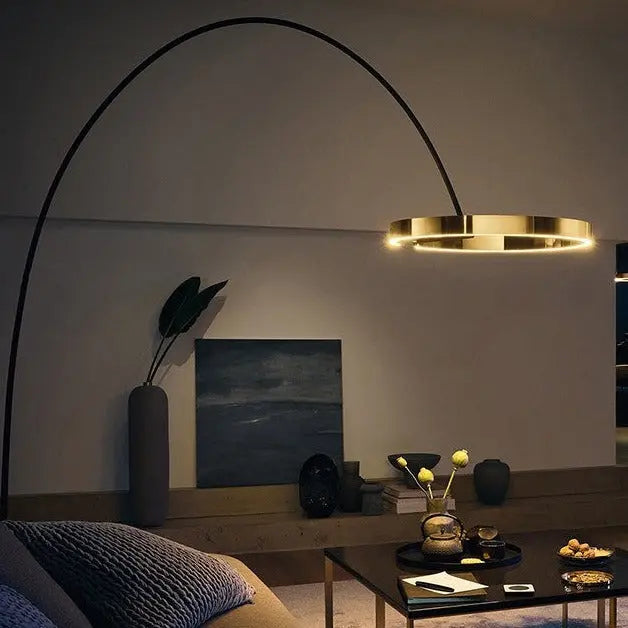 LED Light Round Rings Style Floor Lamp — alternate product view 7