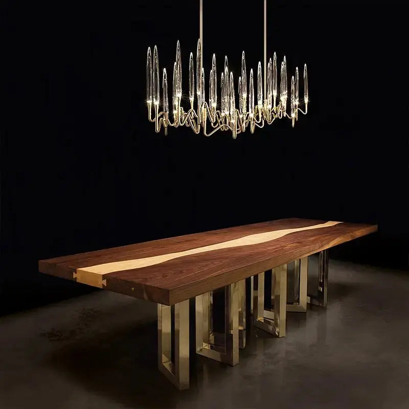 Luxury Nordic Tree Branch Candle Shaped Designer Chandelier - Silver — alternate product view 2