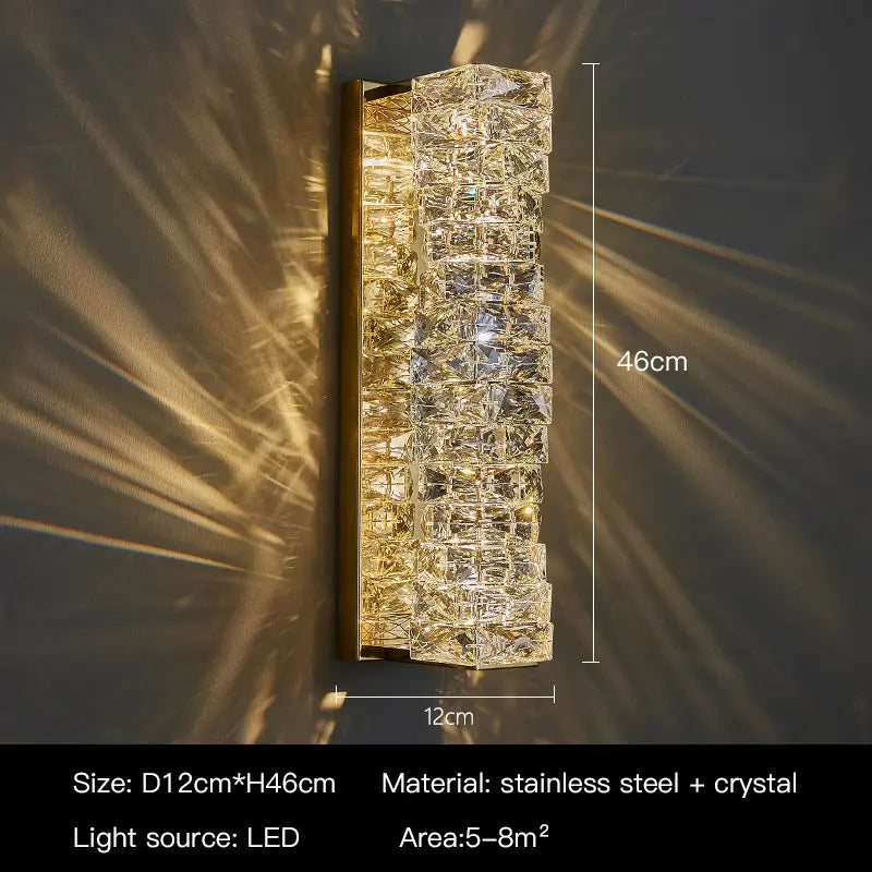 Modern Luxury Crystal Wall Lamp — alternate product view 10