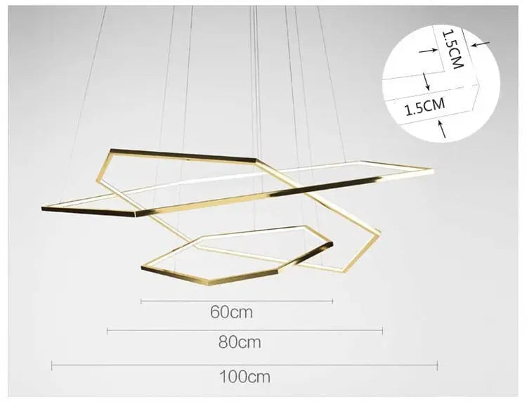 New Post-Modern Chandelier — alternate product view 12