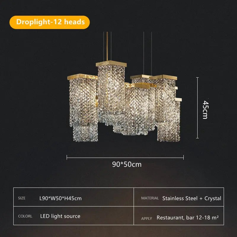 Italian Smoky Crystal Contemporary Chandelier — alternate product view 8