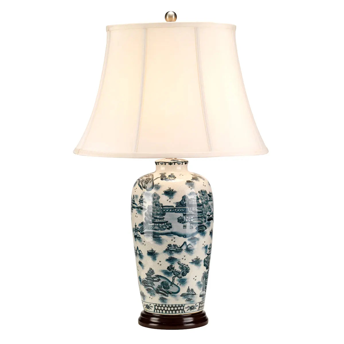 Traditional Blue Table Lamp — product view