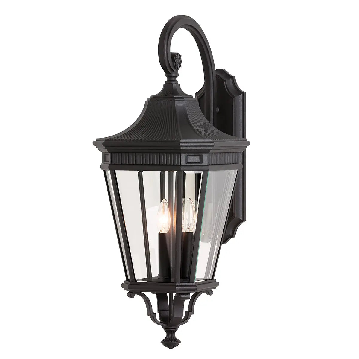 Cotswold Lane Wall Lantern - Black — product view