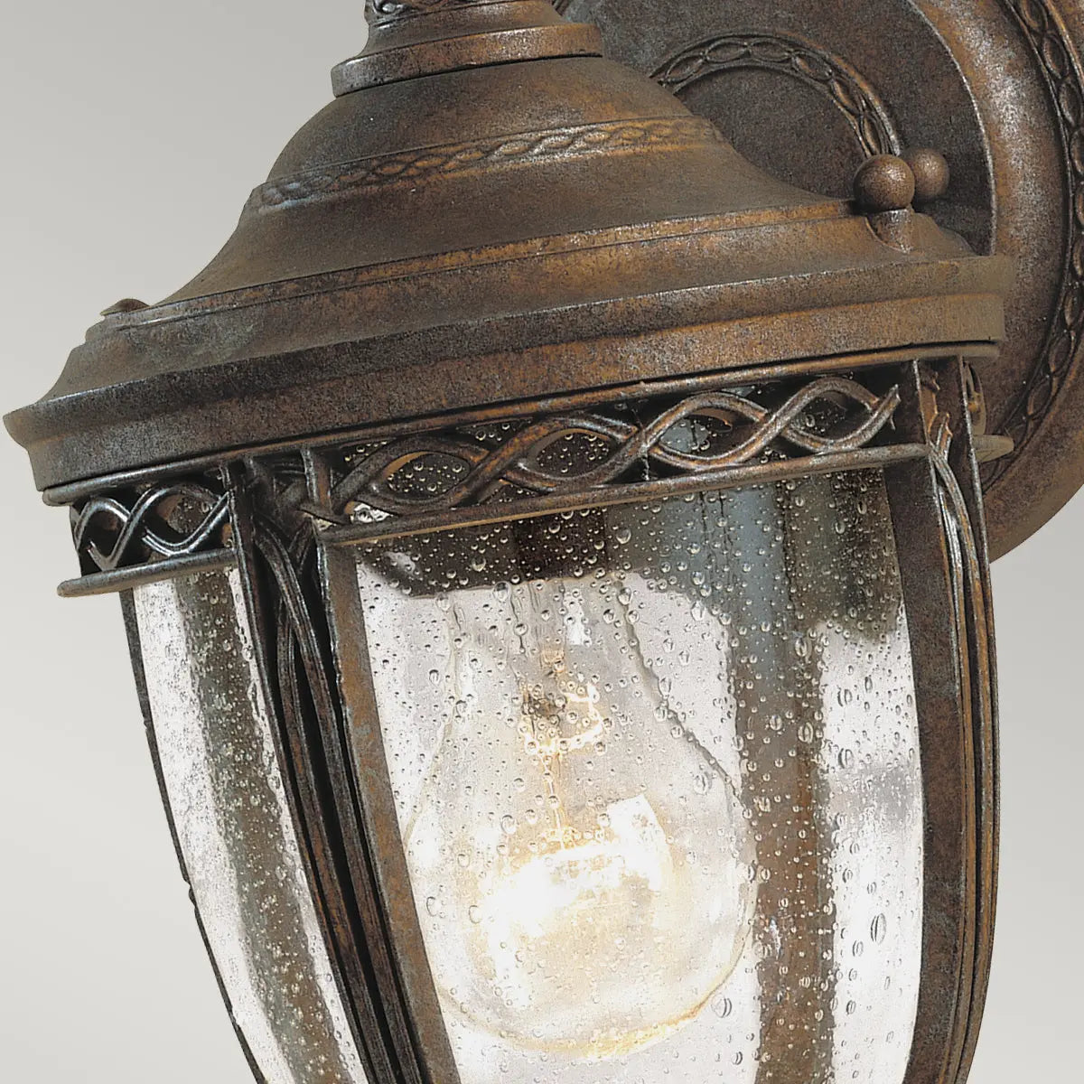 English Bridle Wall Lantern — close-up design detail 4