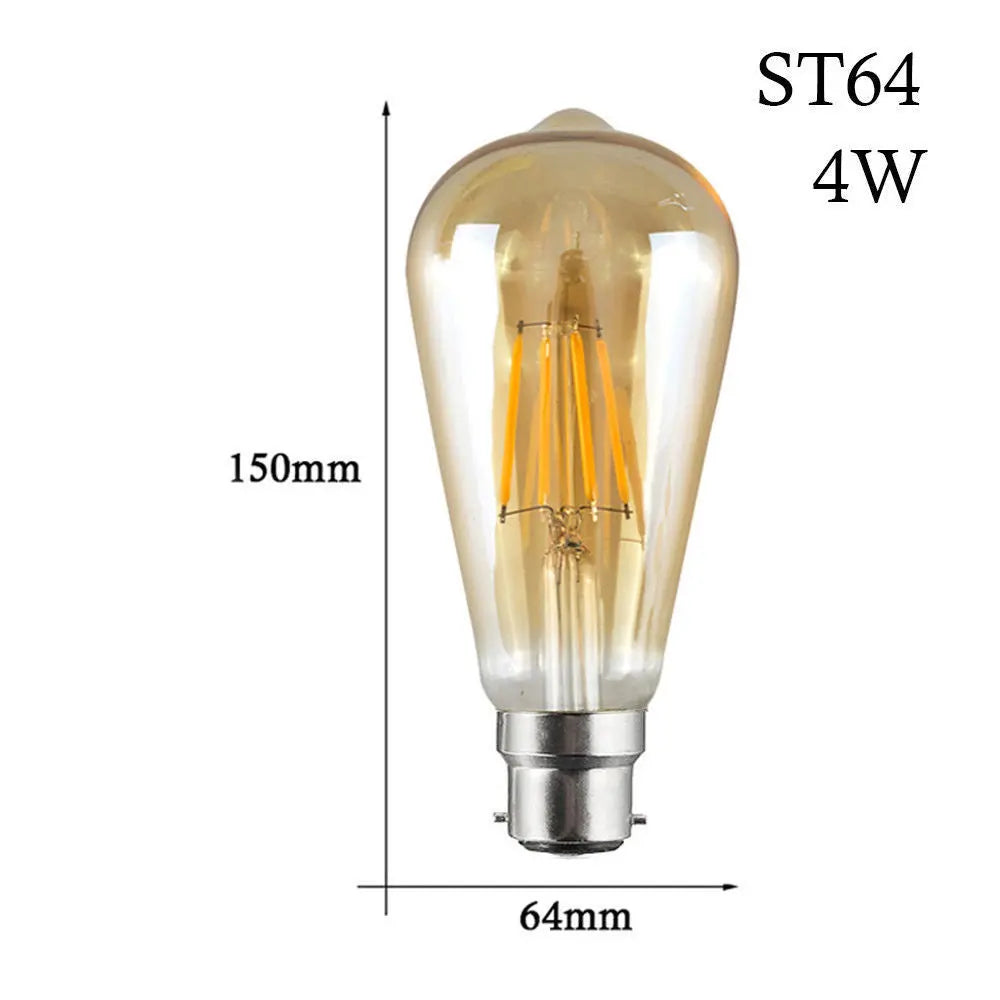 B22 4W Retro Filament LED Bulbs — alternate product view 5