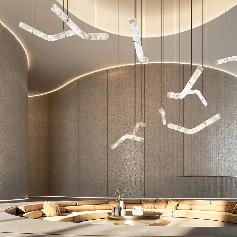 Simplicity Alabaster Pendant Lights — alternate product view 3