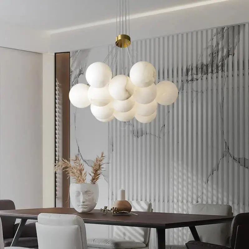 Modern Pearl Alabaster Light — product view