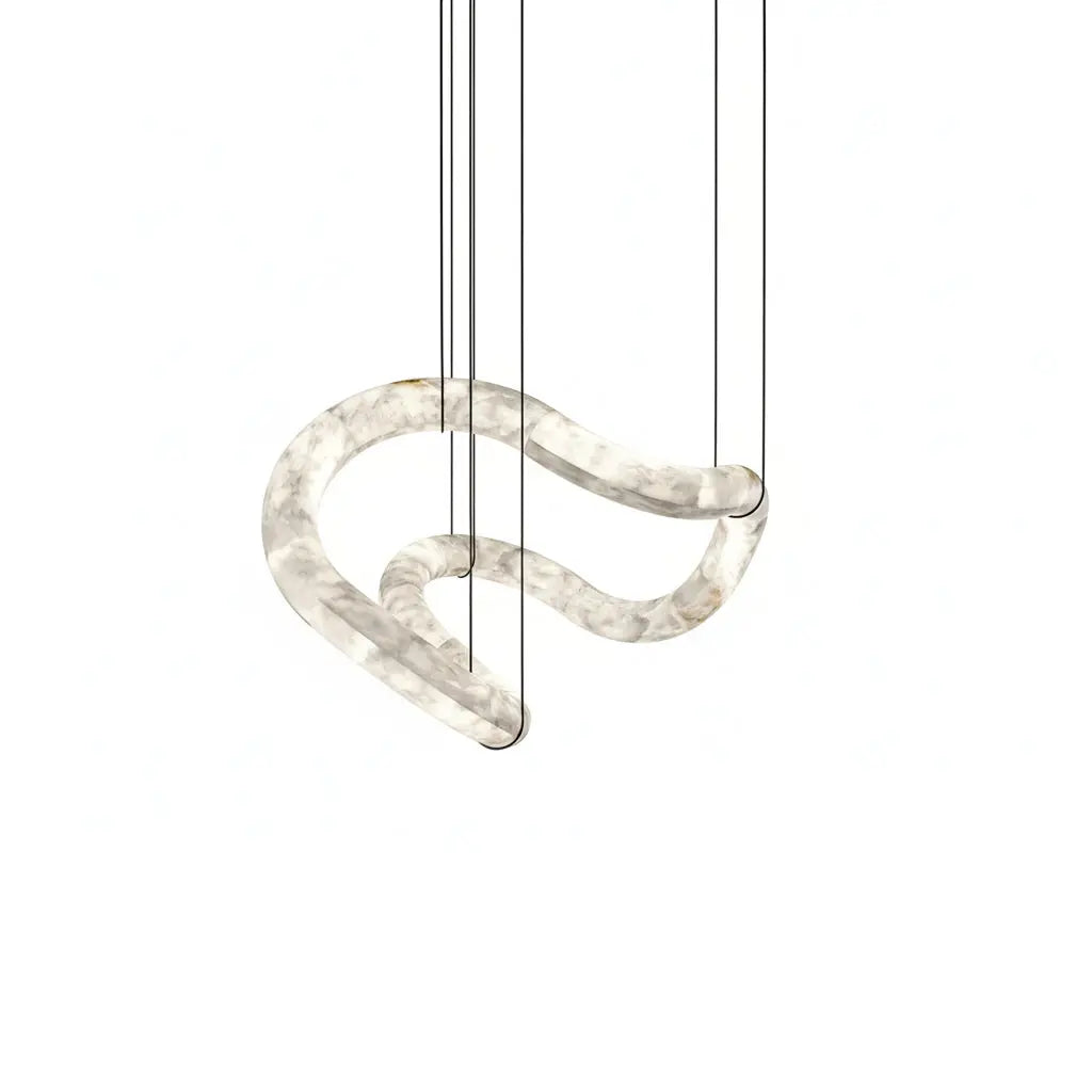 Infinity Chandelier Alabaster Designer Lighting — alternate product view 1