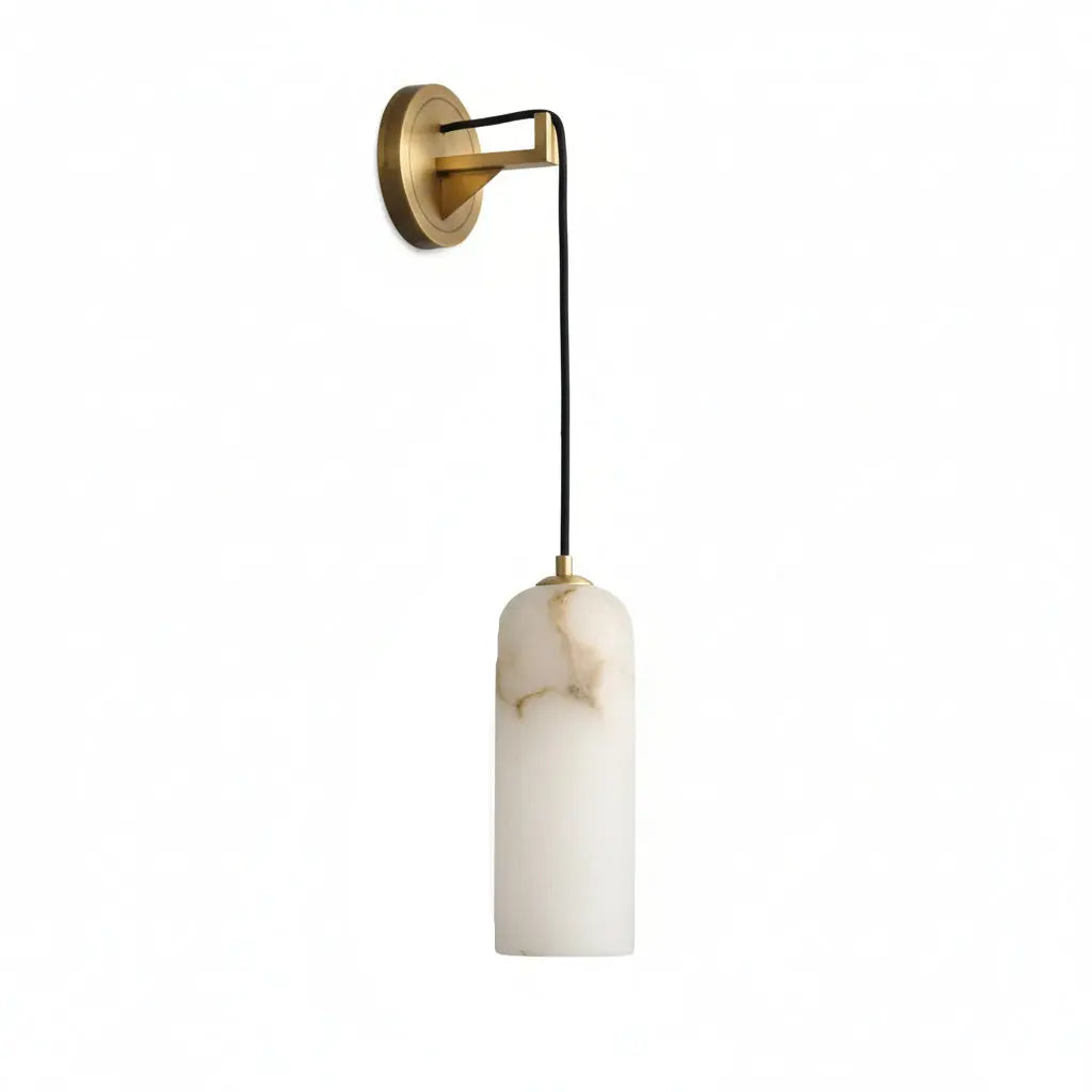 Petra Modern Alabaster Wall Sconce — product view