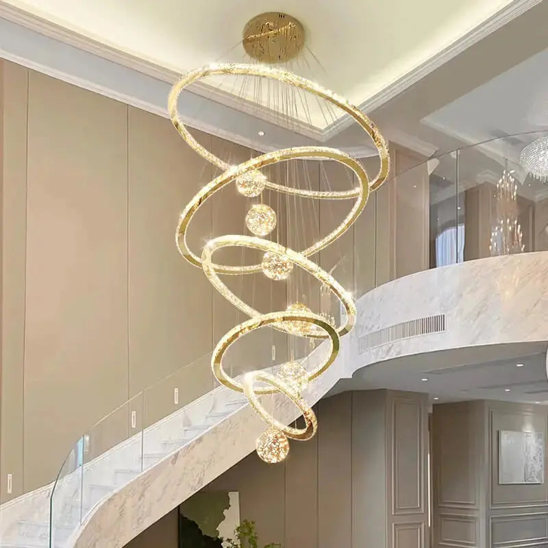 Pendant Modern Crystal Ring Chandelier — product view