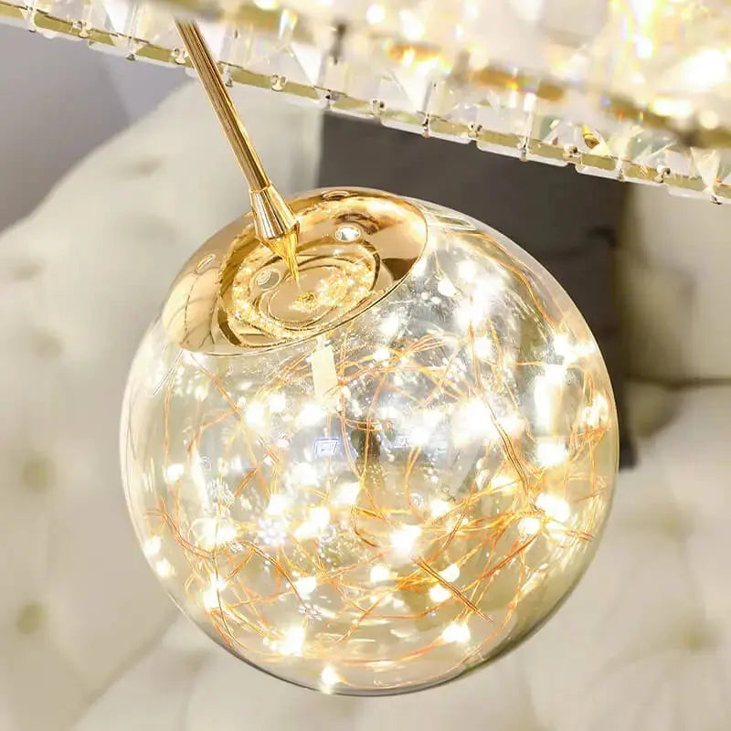 Pendant Modern Crystal Ring Chandelier — alternate product view 2