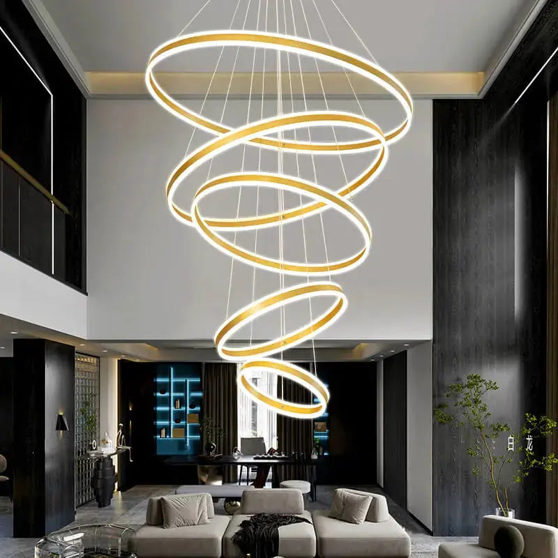 Large Modern Ring Chandelier — alternate product view 6
