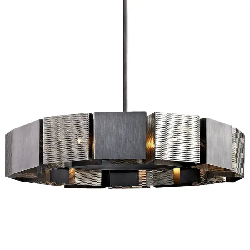 Industrial Style Black Metal Chandeliers — alternate product view 2