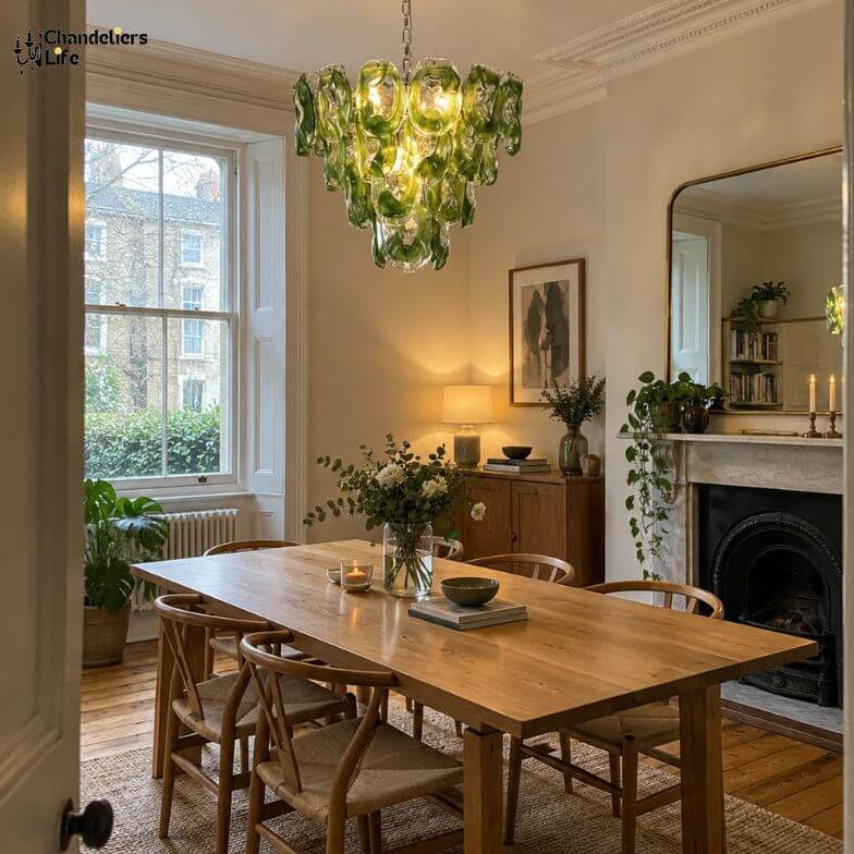 Celina French Style Tiered Glass Chandelier