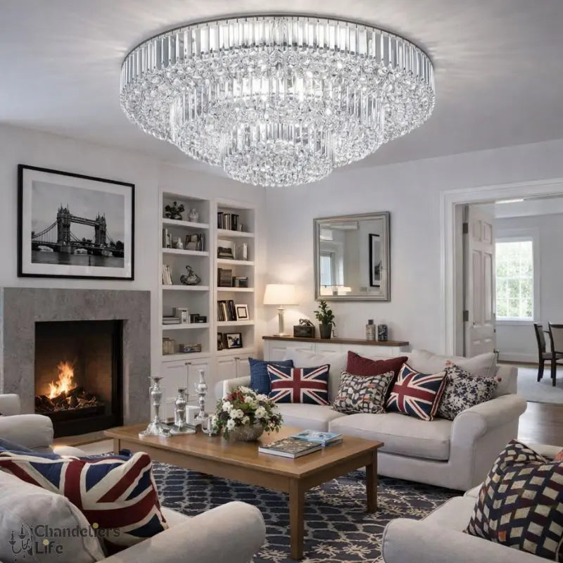 Luxury Crystal Classical Ceiling Light Fixtures — alternate product view 4