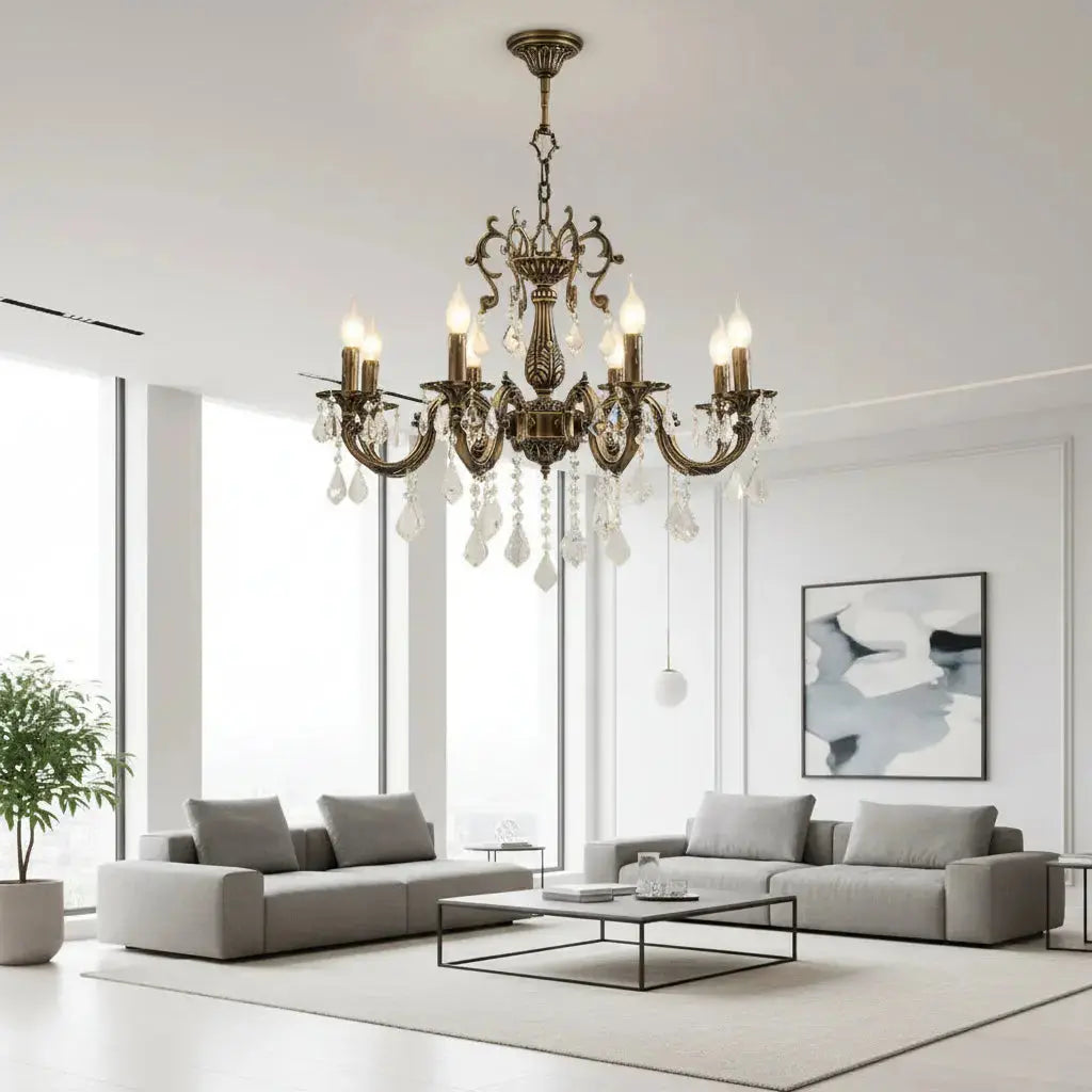 Crystal New Fashion Bedroom Chandelier — product view