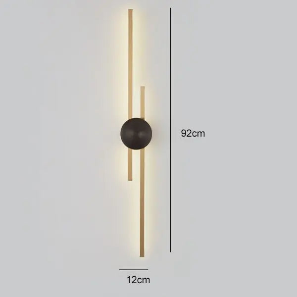 Luxury Minimalist Creative Copper Wall Light — alternate product view 12