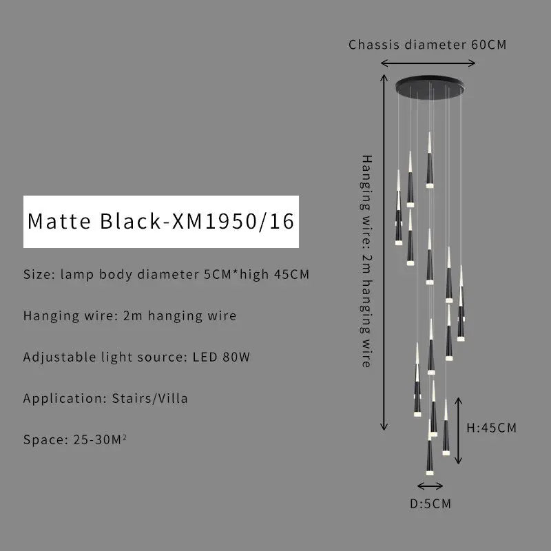 Duplex Stair Chandelier — alternate product view 17
