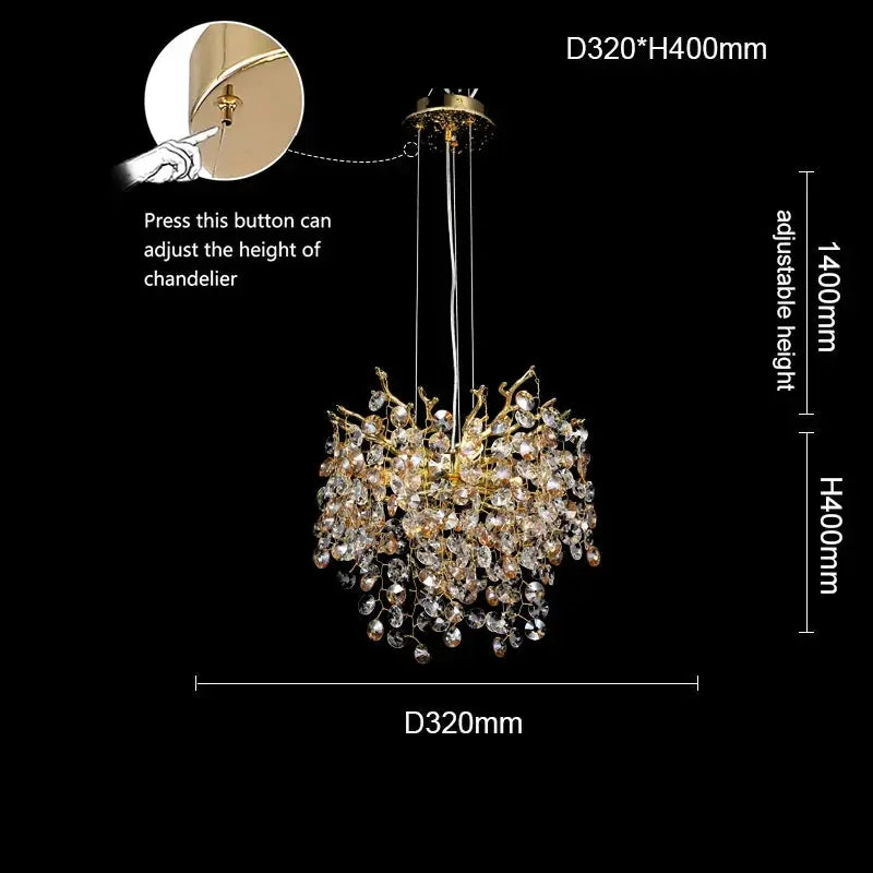 Modern Tree Branch Chandelier | Luxury LED Ceiling Light for Dining Room & Living Room — alternate product view 14