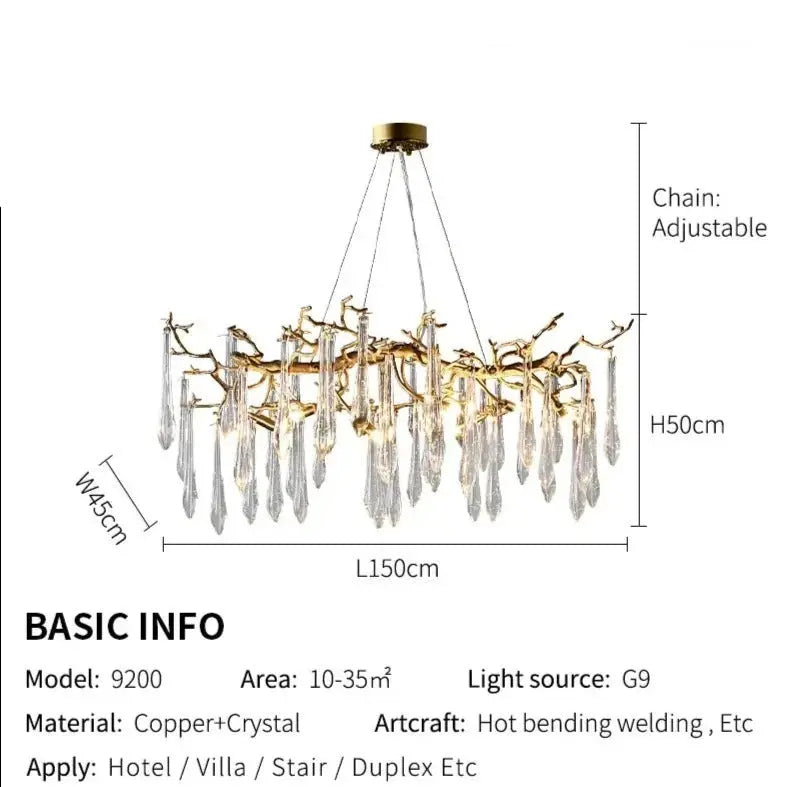 Decorative Raindrop Chandelier — alternate product view 11