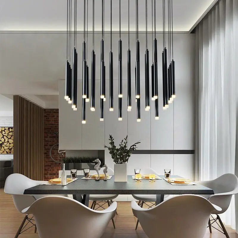 Modern Tube Combination Chandelier — alternate product view 5