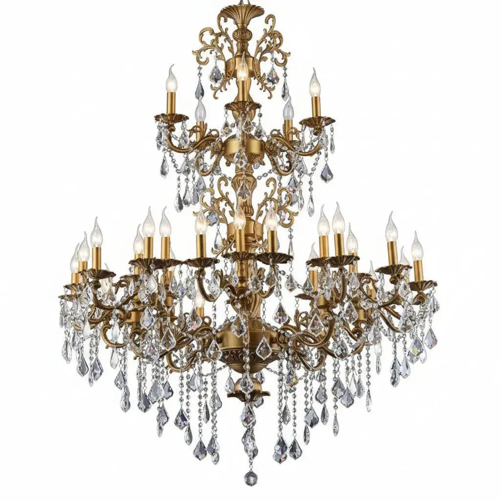 Luxurious Crystal 3 Tiers Chandelier — alternate product view 5