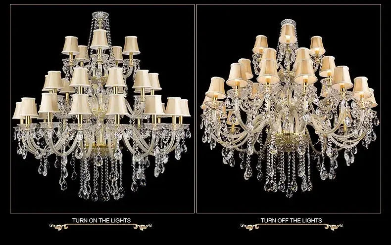Classic 3 layers Crystal Chandelier — alternate product view 4