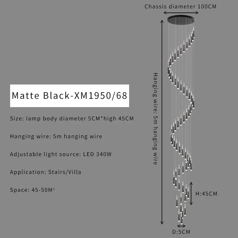 Duplex Stair Chandelier — alternate product view 23